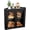 Black, variant on Bamboohomie Black Bread Box for Kitchen Countertop, Large Corner Bamboo Bread Storage Container, Double Layer Bread Organizer