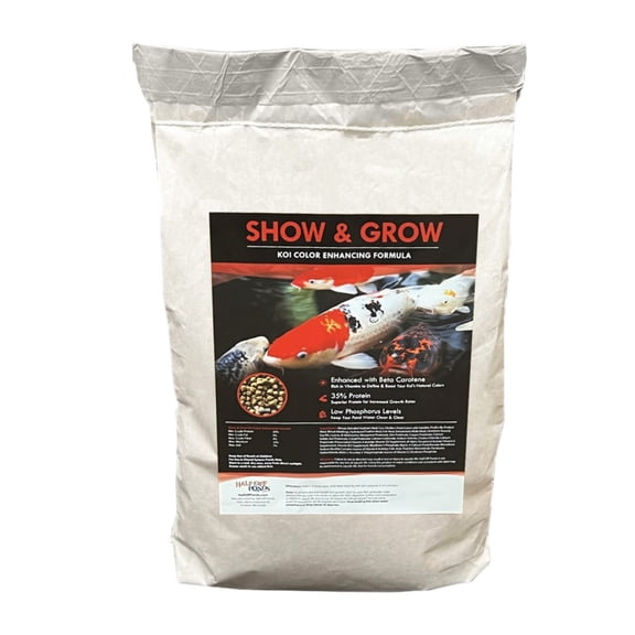 Half Off Ponds Show & Grow Koi & Goldfish 3 mm Food Pellets – 10 lbs Bag
