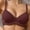 Wine, variant on Tsesme Plus Size Push up Bra for Women Hide Back Fat Smoothing Bra Seamless Underwire T-Shirt Bra