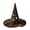 typeA, variant on Quilted Witch Hat Decorative Magic Hat Vintage Gothic Style Cone Hat with Wide Brim for Halloween Party Home Decor