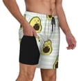 thumbnail image 3 of Goofa Avocado of a Hear Printed Men's Swim Trunks Board Shorts Quick Dry Mens Swimming Trunks with Compression Liner,Breathable Fit Hawaii Beach Shorts-X-Large, 3 of 9