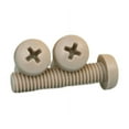 thumbnail image 3 of 1pcs Beige Nylon Crossround Head Screw M5x9mm, 3 of 4
