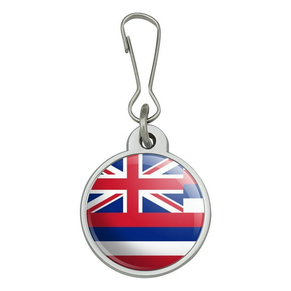 Hawaii State Flag Jacket Handbag Purse Luggage Backpack Zipper Pull Charm