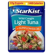 StarKist Chunk Light Tuna in Sunflower Oil, 2.6 oz Pouch