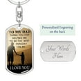 thumbnail image 2 of Best I Can Be Stainless Steel or 18k Gold Premium Swivel Dog Tag Keychain, 2 of 10
