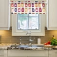 thumbnail image 2 of Yayeee Kitchen Valance Rod Pocket 54" x 18" Living Room Window Curtain, Colorful Jam, 2 of 6