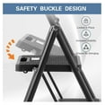 thumbnail image 6 of Foldable 3 Step Stool Ladder, 500 Lb Weight Limit Folding 3 Stepping Ladder for Kitchen, with Wide Anti-Slip Pedal, Sturdy Steel Ladder, Convenient Handrail, Lightweight, 6 of 7