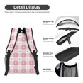thumbnail image 4 of Yiaed Plaid Heart Print School Backpack College Backpack Daypacks for Students High School Spacious and Durable Daypack for Work and Travel-One Size, 4 of 6