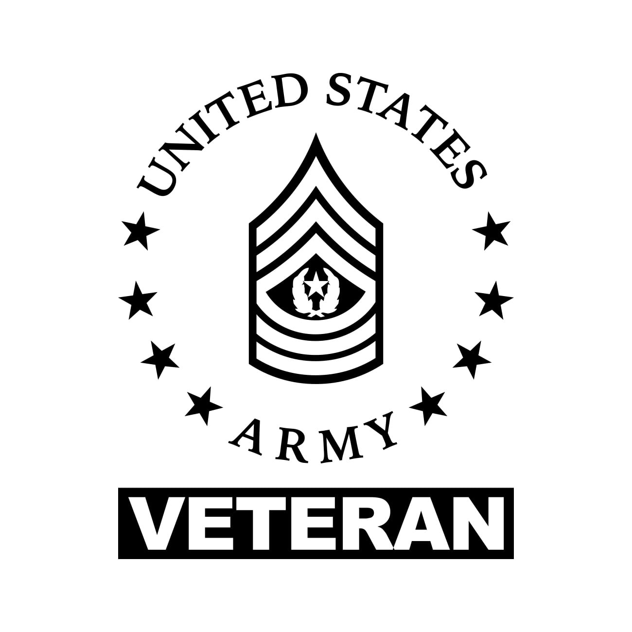 E 9 Sergeant Major Of The Army Veteran US Army Rank Sticker Decal Die e-9-sergeant-major-of-the-army-veteran-us-army-rank-sticker-decal-die