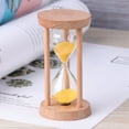 thumbnail image 4 of Dosaele Rustic Style Wooden Perpetual Calendar and Three-minute Hourglass for Home and Office Decor, 4 of 8