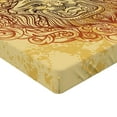 thumbnail image 2 of Ambesonne Savannah Fitted Sheet, Lion Zodiac Astrology Art, Full Size, Orange Yellow, 2 of 3