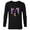 Black, variant on Hawkeye Clint Barton Kate Bishop & Lucky - Long Sleeve T-Shirt for Men - Customized-White