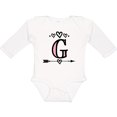 thumbnail image 3 of Inktastic Letter G Monogram Tribal Arrow Girls Long Sleeve Baby Bodysuit, 3 of 5