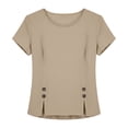 thumbnail image 6 of ByworldtasicNo Boundaries Casual Blouses for Women Short Sleeve Cute Tops Dressy Cute Trendy 2026 Basic T Shirt, 6 of 6