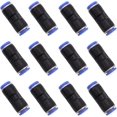 thumbnail image 1 of 12 Pieces Pneumatic Straight Connector Plastic and Copper Quick Connect Air Push Straight Push Connector Hose Quick Connect Fittings for 8mm Diameter, 1 of 5