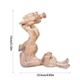 thumbnail image 3 of HuiXinOu Easter Bunny Figurine Sculpture, Juggling Bunny Resin Decorative Ornament, Festive Spring Table Decor, Three Colors Available Rabbit Statue For Holiday Decor, 3 of 6