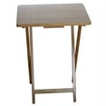 Mainstays Folding Tray Table Natural 19x15x26 inch