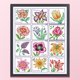 thumbnail image 1 of Cuadros Decorativos Bordado parcial Hilo de algodón ecológico 14CT Flor impresa Kit de punto de cruz Artesanía Wdftyju  embutido en tela, 1 of 9