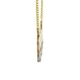 thumbnail image 3 of 14K Gold  Two Tone Name Plate Necklace | Style #77, 3 of 4
