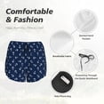 thumbnail image 5 of Disketp Nautical Themed Simple Anchors Print Women's Shorts Workout Shorts for Athletic Gym Running Shorts with Phone Pockets, 5 of 8
