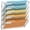 White, variant on INTIGE 5-Tier Wall File Holder Organizer, Mesh Hanging File Organizer, Mail Organizer Wall Mounted for Papers