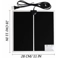 thumbnail image 3 of WJCA 14W Reptile Heating Pad with Temperature Adjustment - 110V Non-Adhesive Removable Under Tank Mat, Reliable Heating Solution for Tortoises, Snakes, Lizards, Geckos, Hermit Crabs, Turtles & Amphibi, 3 of 8