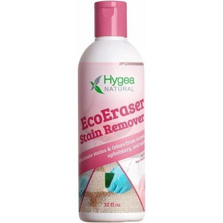 Hygea Natural EcoEraser Stain Remover Upholstery Cleaner Heavy Duty Clothes Fabric Carpet Deodorizer, 32 oz