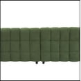 thumbnail image 2 of 102-inch green teddy fleece sofa with two throw pillows in living room Bedroom apartment sofa, 2 of 5