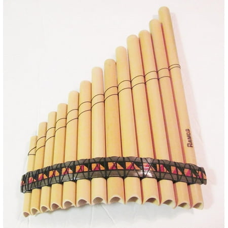 Handcrafted Bamboo Pan Flute 13-Pipe Set in A Minor with Case - Made in Peru