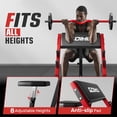 thumbnail image 5 of Goimu Preacher Curl Bench, Seated Arm Isolated Barbell Dumbbell Bicep Station, Adjustable Bicep Curl Machine with 7 Bar Holders,Dumbbell Holder for Home Gym, 5 of 10