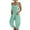 Mint Green, variant on CAIXIA Overalls for Women Casual Barrel Wide Leg Bib Pants Loose Sleeveless Jumpsuit with Pockets,Green