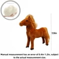 thumbnail image 4 of Bulk Simulation Solid Color Horse Plush Toys Stuffed Animal Doll Soft Realistic Horse Toy Kids Birthday Gift Home Decor, 4 of 6