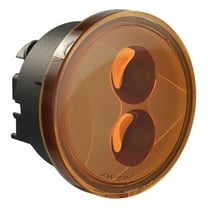 J.W. Speaker 0346483 Model 239 J2 12V DOT/ECE LED Round Turn Signals with Amber Lens - 2 Light Kit