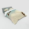 thumbnail image 3 of Ambesonne Colorful Bedding Set 3 Pcs, Flying Pigeons Birds, Twin XL, Multicolor, 3 of 3