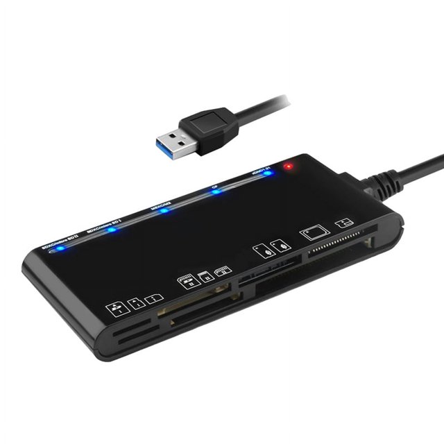 7 in 1 USB 3.0 Multifunction Card Teader /XD//SD/TF Card Reader for Vista/XP/7/8/10/, Linux, Os