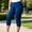 Blue, variant on Womens Plus Size Capris, Casual Elastic Waist Elastic Bottom Summer Capri Pants for Womens Beige Size 3XL