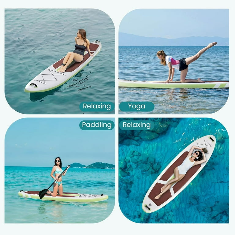 CONCETTA Inflatable Stand Up Paddle Board, 2-in-1 Paddle, Stable