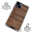 thumbnail image 2 of Skinit Natural Walnut Wood iPhone 14 Plus Clear Case, 2 of 4