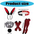 thumbnail image 3 of Rabbit Ears Headband Collar Eyemask Stocking Bunnies Tail Easter Bunnies Costume Accessories Halloween Cosplay Costum, 3 of 5