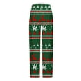 thumbnail image 4 of Luxalzxs Mens Christmas Pajamas Pants Lightweight Straight Leg Sleep Lounge Pj Bottoms Pyjama Jogger Trendy Plaid Print Home Pants Elastic Waist Casual Pajama Bottoms with Pockets, 4 of 5
