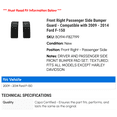 thumbnail image 2 of Front Right Passenger Side Bumper Guard - Compatible with 2009 - 2014 Ford F-150 2010 2011 2012 2013, 2 of 2