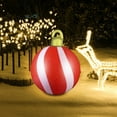 thumbnail image 6 of Hometravel Outdoor Christmas Ball Decoration, 60cm Inflatable PVC Sphere, Large Tree Ornament for Garden Patio and Yard Seasonal Display, 6 of 7