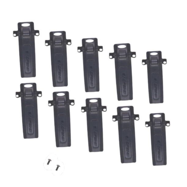 10 Piezas Clips para Cinturón Juego de Clips para Cinturón Reemplazo Directo Clip para Cinturón Walkie Talkie Pequeño y Portátil Clip para Cinturón
