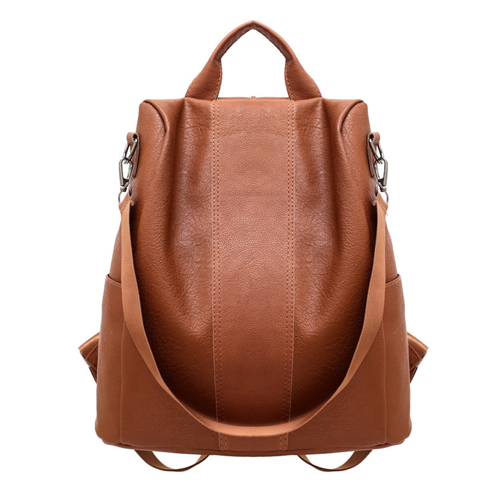 Anti-theft Backpack Soft Synthetic Leather Rucksack Ladies Shoulder Bag ...