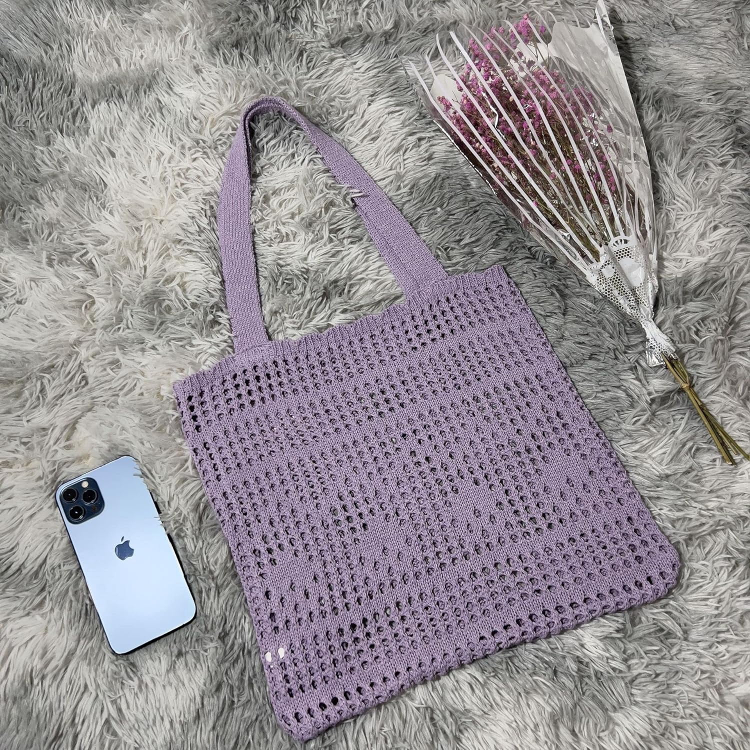 Kukuzhu Fairy Tote Bag Aesthetic Tote Bag Y2k Bag Tote Bag Aesthetic Y2k Crochet Tote Bag Aesthetic
