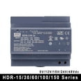 thumbnail image 6 of HDR-15 30 60 100 150 Series DC 5V 12V 15V 24V 48V ,Ultra Slim Step Shape DIN Rail Power Supply, 6 of 6
