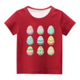 thumbnail image 5 of COM1950s Cadeaux de Pâques pour Enfants, Cadeaux de Pâques pour Garçons, Tout-Petits Garçons Filles Imprimé Œufs de Pâques Mignons Col Rond Manches Courtes, Cadeaux pour Filles, Shorts pour Filles, Cadeaux de Pâques pour Tout-Petits, 5 of 5