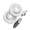 thumbnail image 3 of KarParts360 For Jaguar XJ 2010-2019 Brake Set Front | Cast Iron | Ceramic Pads | Vented Rotor | Performance / Racing Driving Style | Plain Rotor Style | 114.3 Millimeters / 4.50 Inches Bolt Circle, 3 of 4