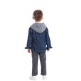 thumbnail image 5 of Mercatoo Kids Hooded Denim Jacket Boys Girls Basic Jean Coat Zipper up Coat Outerwear Spring Long Sleeve Jacket Tops, 5 of 5