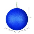 thumbnail image 2 of Vickerman 4.75" Midnight Blue Sequin Ball Ornament, 4 per Bag, 2 of 5